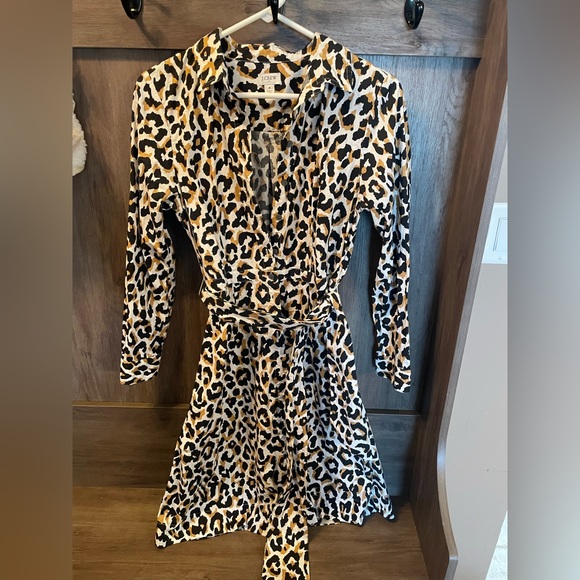 J. Crew leopard print dress size 4 - Picture 1 of 7